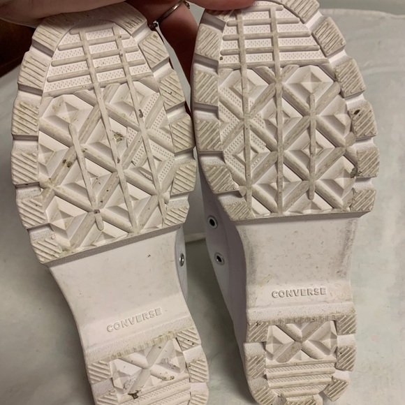 All White Converse High Tops - Picture 5 of 7